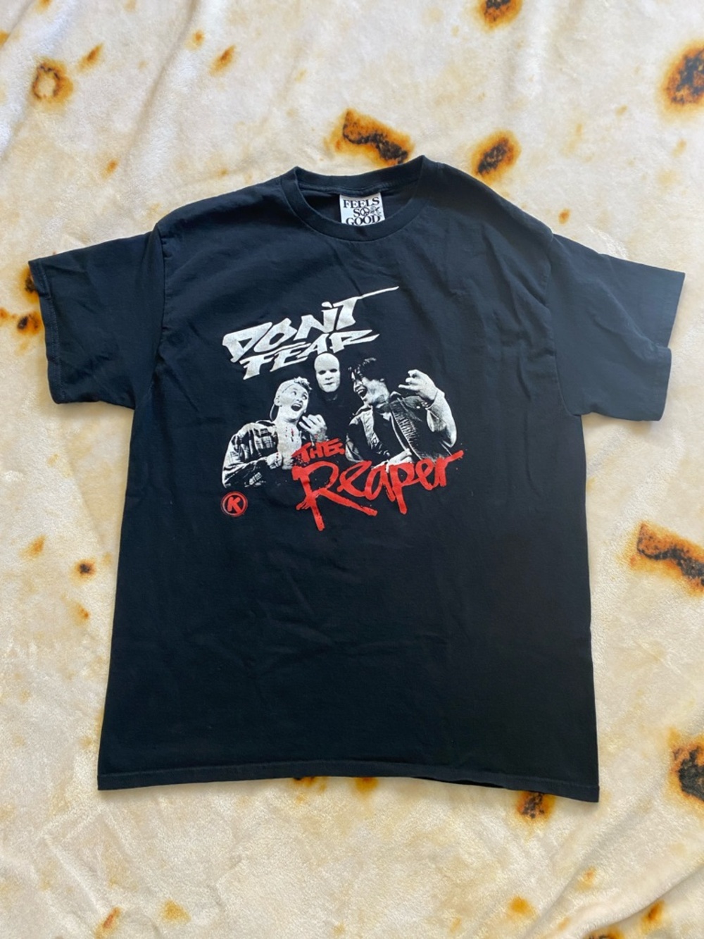 Feels So Good Mens L Don’t Fear the Reaper Bill & Ted Graphic Tee